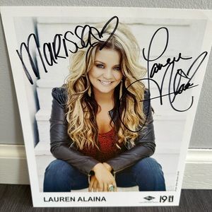 Lauren Alaina autographed poster - like new condition